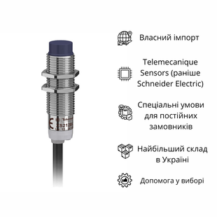 XS212BLPAL2 ДАТЧ.ІНДК.4ММ,М12,=12-24В,NO,PNP КАБ.2М XS212BLPAL2 фото