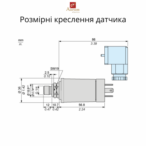 XMLK016B2C21 АН.ДАТЧИК ТИСКУ 16 BAR 4 20MA DIN XMLK016B2C21 фото