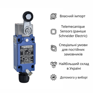 XCKJ390511H29EX КІНЦЕВИЙ ВИМИКАЧ, МЕТАЛ 250В XCKJ390511H29EX фото