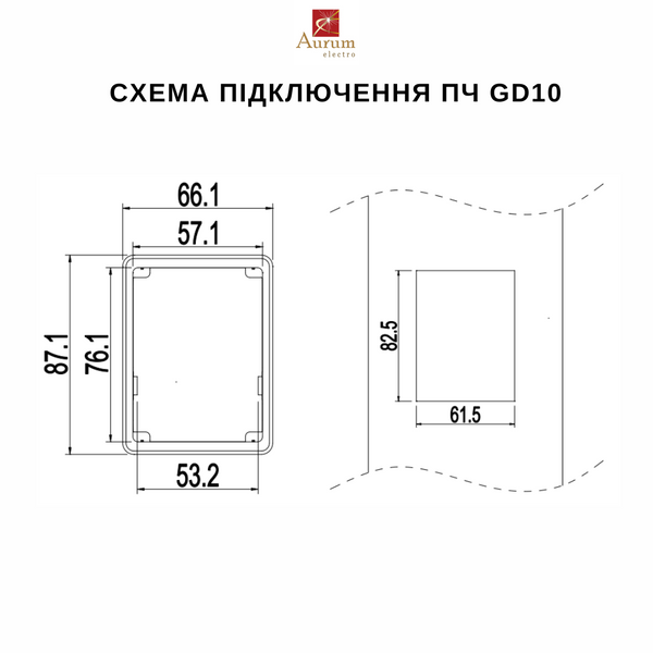 GD10-2R2G-4-B Перетворювач частоти 2.2кВт 380В 3ф. серії GD10 GD10-2R2G-4-B фото